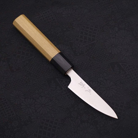 Petty Silver Steel #3 Poli Manche en Buffle et Magnolia 80mm-[Musashi]-[Couteaux de cuisine japonais]