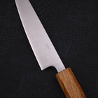 Petty Silver Steel #3 Polished Yaki Urushi Handle 135mm-[Musashi]-[Japanese-Kitchen-Knives]