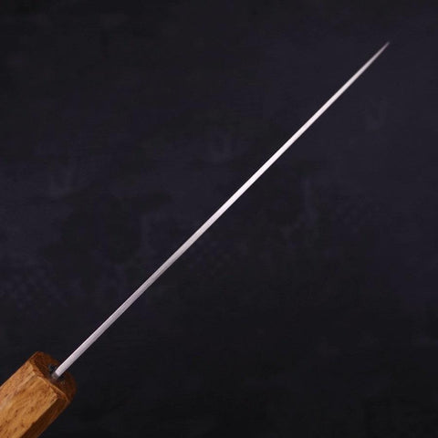 Petty Silver Steel #3 Polished Yaki Urushi Handle 135mm-[Musashi]-[Japanese-Kitchen-Knives]