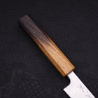 Petty Silver Steel #3 Polished Yaki Urushi Handle 135mm-[Musashi]-[Japanese-Kitchen-Knives]