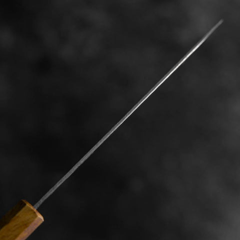 Petty Silver Steel #3 Tsuchime Damascus Yaki Urushi Handle 140mm (5.3”)-[Musashi]-[Japanese-Kitchen-Knives]