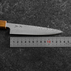 Petty Silver Steel #3 Tsuchime Damascus Yaki Urushi Handle 140mm (5.3”)-[Musashi]-[Japanese-Kitchen-Knives]