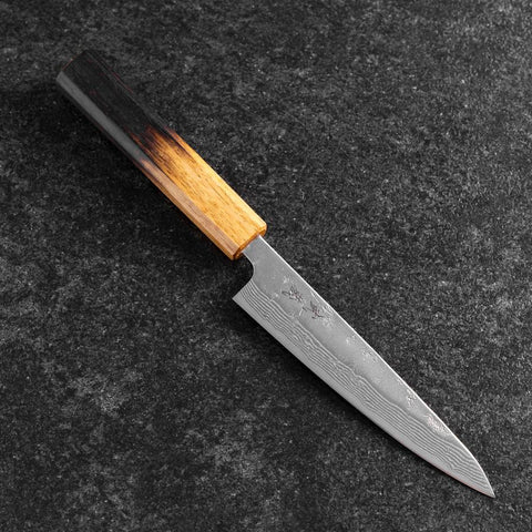 Petty Sweden Steel Nashiji Damas Manche Yaki Urushi 140mm-[Musashi]-[Couteaux de cuisine japonais]