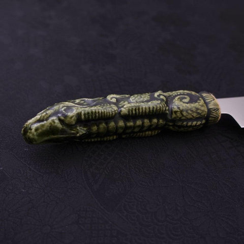 Petty VG-1 Poli Manche Dragon en Céramique 150mm-[Musashi]-[Couteaux de cuisine japonais]