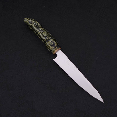 Petty VG-1 Poli Manche Dragon en Céramique 150mm-[Musashi]-[Couteaux de cuisine japonais]