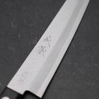 Petty VG-1 Poli Manche Occidental Noir 145mm (Tsuba-nashi)-[Musashi]-[Couteaux de cuisine japonais]