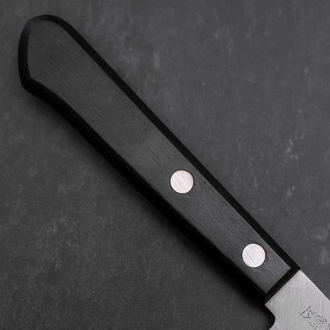 Petty VG-1 Poli Manche Occidental Noir 145mm (Tsuba-nashi)-[Musashi]-[Couteaux de cuisine japonais]