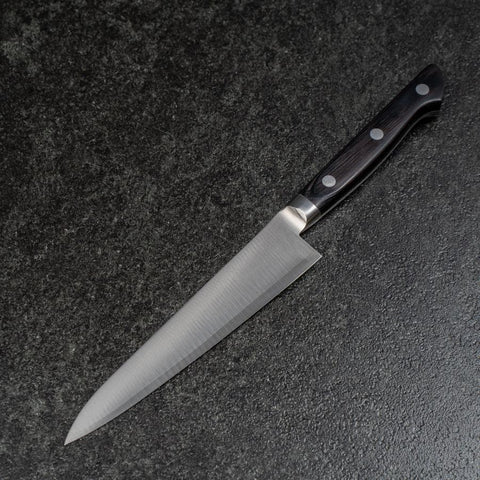 Petty VG-1 Tsuchime Manche Occidental Gris Sombre 135mm-[Musashi]-[Couteaux de cuisine japonais]