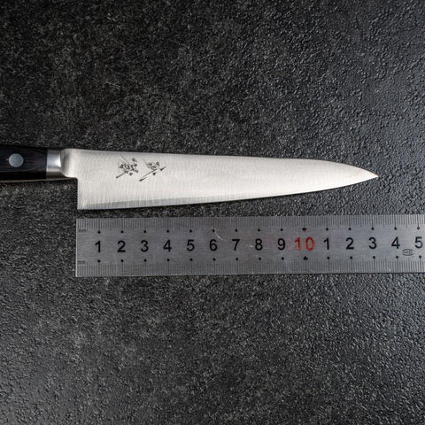 Petty VG-1 Tsuchime Manche Occidental Gris Sombre 135mm-[Musashi]-[Couteaux de cuisine japonais]