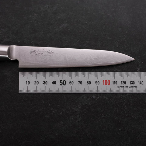 Petty VG-10 Damas Manche Occidental Noir 135mm-[Musashi]-[Couteaux de cuisine japonais]