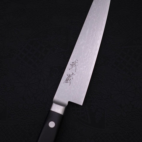 Petty VG-10 Damas Manche Occidental Noir 150mm-[Musashi]-[Couteaux de cuisine japonais]