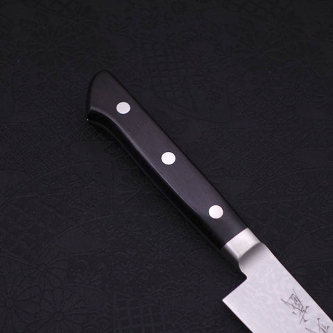 Petty VG-10 Damas Manche Occidental Noir 150mm-[Musashi]-[Couteaux de cuisine japonais]