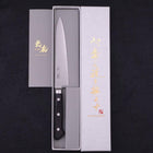 Petty VG-10 Damas Manche Occidental Noir 150mm-[Musashi]-[Couteaux de cuisine japonais]