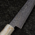 Petty VG-10 Damas Manche Océan Bleu et Blanc 135mm-[Musashi]-[Couteaux de cuisine japonais]
