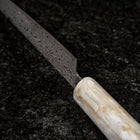 Petty VG-10 Damas Manche Océan Bleu et Blanc 135mm-[Musashi]-[Couteaux de cuisine japonais]