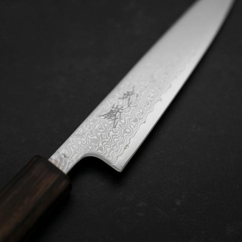Petty VG-10 Damas Manche Sumi Urushi 140mm-[Musashi]-[Couteaux de cuisine japonais]