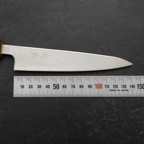 Petty VG-10 Damas Manche Sumi Urushi 140mm-[Musashi]-[Couteaux de cuisine japonais]