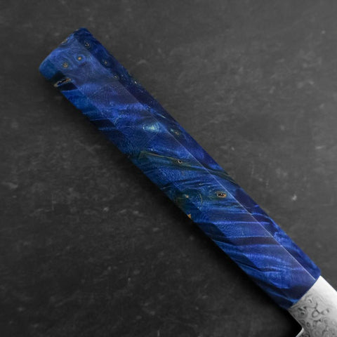 Petty VG-10 Damas Manche en Bois de Bouleau Bleu 150mm-[Musashi]-[Couteaux de cuisine japonais]