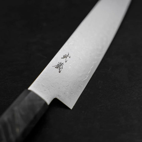 Petty VG-10 Damas Manche en Bois de Bouleau Gris 150mm-[Musashi]-[Couteaux de cuisine japonais]