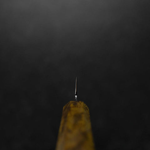 Petty VG-10 Damas Manche en Bois de Bouleau Jaune-Brun 150mm-[Musashi]-[Couteaux de cuisine japonais]