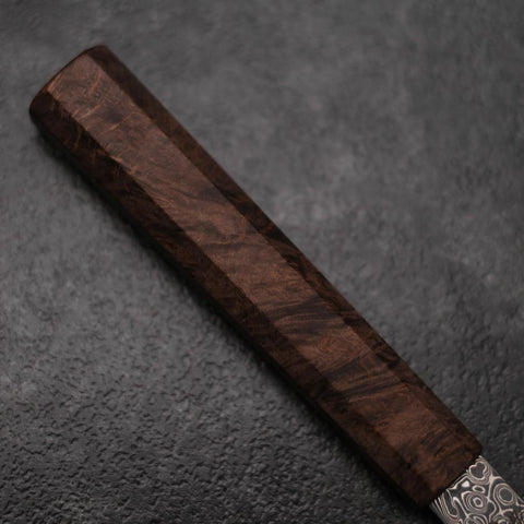 Petty VG-10 Damas Manche en Bois de Bouleau Marron 135mm-[Musashi]-[Couteaux de cuisine japonais]