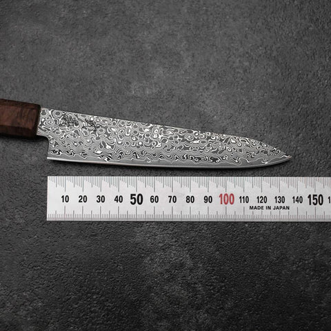 Petty VG-10 Damas Manche en Bois de Bouleau Marron 135mm-[Musashi]-[Couteaux de cuisine japonais]