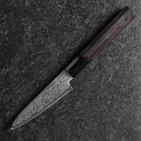 Petty VG-10 Damas Manche en Buffle et Ébène 105mm-[Musashi]-[Couteaux de cuisine japonais]