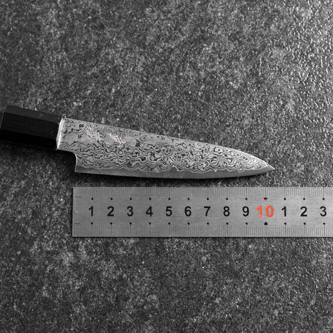 Petty VG-10 Damas Manche en Buffle et Ébène 105mm-[Musashi]-[Couteaux de cuisine japonais]