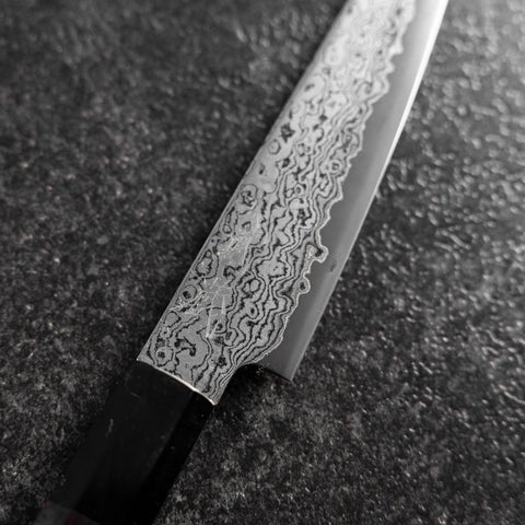 Petty VG-10 Damas Manche en Buffle et Ébène 120mm-[Musashi]-[Couteaux de cuisine japonais]