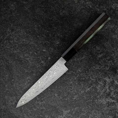 Petty VG-10 Damas Manche en Buffle et Ébène 135mm-[Musashi]-[Couteaux de cuisine japonais]