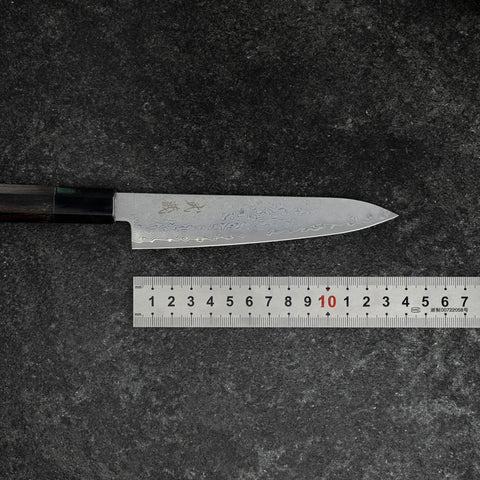 Petty VG-10 Damas Manche en Buffle et Ébène 135mm-[Musashi]-[Couteaux de cuisine japonais]