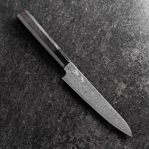 Petty VG-10 Damas Manche en Buffle et Ébène 150mm-[Musashi]-[Couteaux de cuisine japonais]