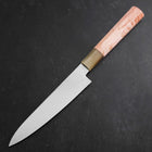 Petty VG-10 Damas Manche en Buffle et Érable Rose 150mm-[Musashi]-[Couteaux de cuisine japonais]
