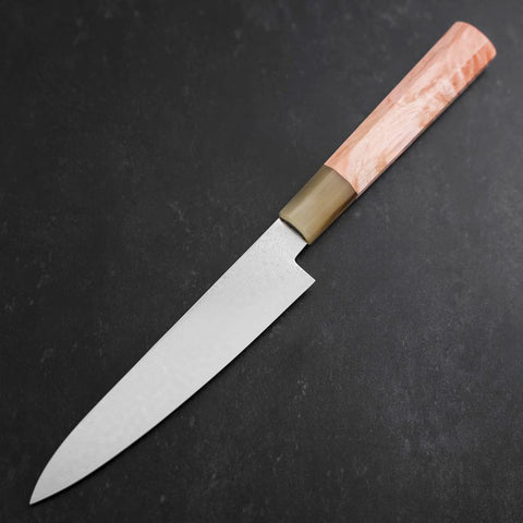 Petty VG-10 Damas Manche en Buffle et Érable Rose 150mm-[Musashi]-[Couteaux de cuisine japonais]
