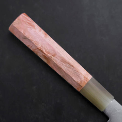 Petty VG-10 Damas Manche en Buffle et Érable Rose 150mm-[Musashi]-[Couteaux de cuisine japonais]