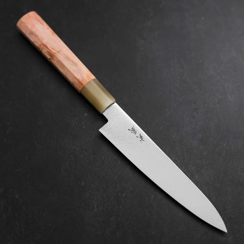 Petty VG-10 Damas Manche en Buffle et Érable Rose 150mm-[Musashi]-[Couteaux de cuisine japonais]