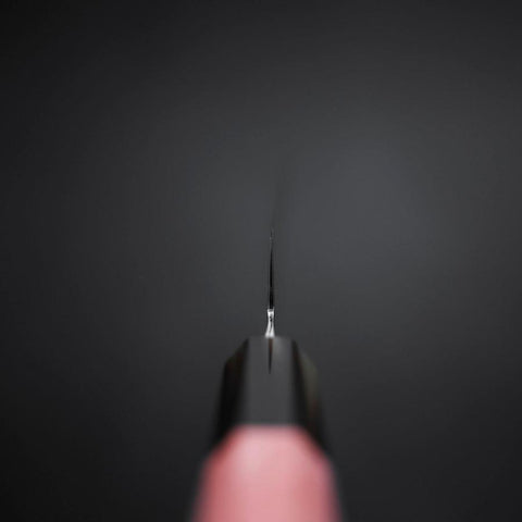 Petty VG-10 Damas Manche en Buffle et Érable Rose Sombre 150mm-[Musashi]-[Couteaux de cuisine japonais]