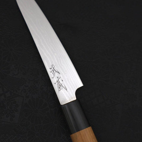 Petty VG-10 Damas Manche en Cerisier 135mm-[Musashi]-[Couteaux de cuisine japonais]