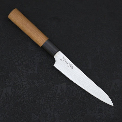 Petty VG-10 Damas Manche en Cerisier 135mm-[Musashi]-[Couteaux de cuisine japonais]