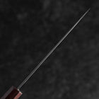 Petty VG-10 Damas Manche en Ébène et Bois de Rose 130mm-[Musashi]-[Couteaux de cuisine japonais]
