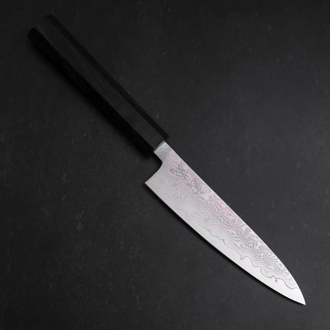 Petty VG-10 Damascus Ashwood Handle 130mm-[Musashi]-[Japanese-Kitchen-Knives]