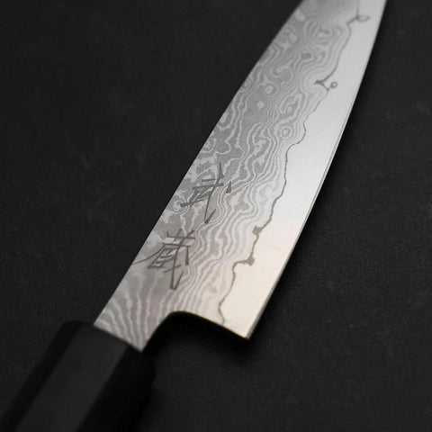 Petty VG-10 Damas Manche en Frêne 95mm-[Musashi]-[Couteaux de cuisine japonais]