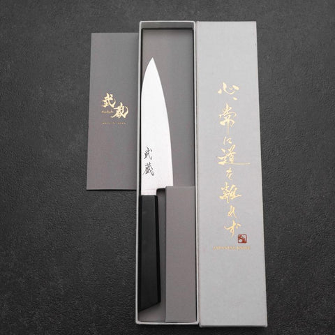 Petty VG-10 Damas Manche en Pakka 135mm-[Musashi]-[Couteaux de cuisine japonais]