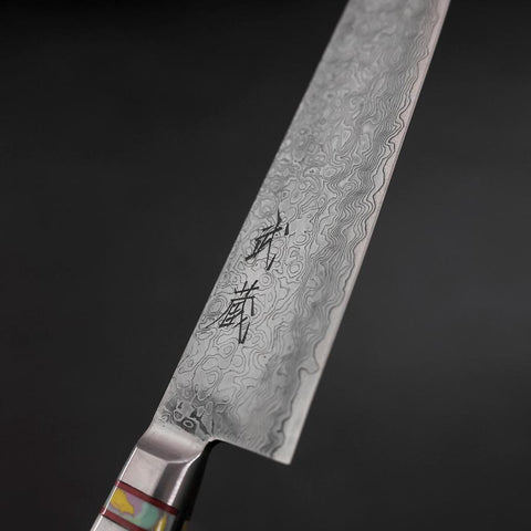 Petty VG-10 Damascus Artificial Stone Rainbow Handle 150mm-[Musashi]-[Couteaux de cuisine japonais]