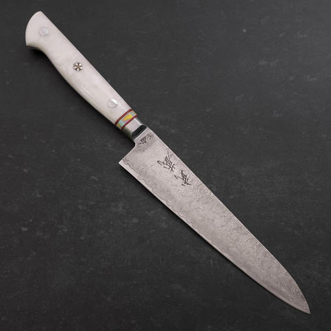 Petty VG-10 Damascus Artificial Stone Rainbow Handle 150mm-[Musashi]-[Couteaux de cuisine japonais]