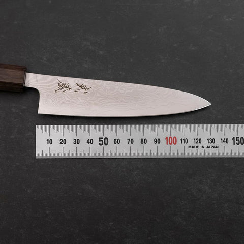 Petty VG-10 Damascus Ashwood Handle 130mm-[Musashi]-[Couteaux de cuisine japonais]