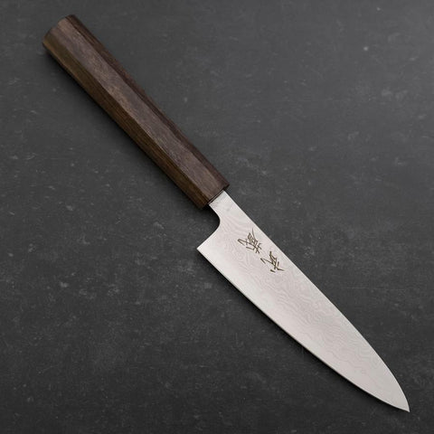 Petty VG-10 Damascus Ashwood Handle 130mm-[Musashi]-[Couteaux de cuisine japonais]