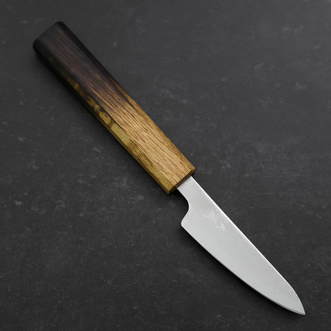 Petty VG-10 Damascus Yaki Urushi Handle 85mm-[Musashi]-[Couteaux de cuisine japonais]