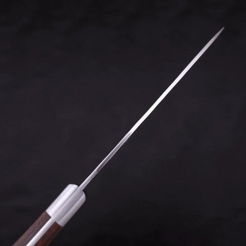 Petty VG-10 Miroir Tsuchime Damas Manche Occidental en Acajou 135mm-[Musashi]-[Couteaux de cuisine japonais]