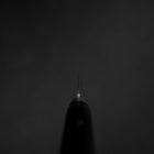 Petty VG-10 Miroir Tsuchime Damas Manche en Occidental Noir 135mm-[Musashi]-[Couteaux de cuisine japonais]